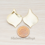 PD.455-02 // Wide Large Calla Flower Pendant, 2 Pc