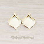PD.455-02 // Wide Large Calla Flower Pendant, 2 Pc