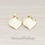 PD.455-02 // Wide Large Calla Flower Pendant, 2 Pc