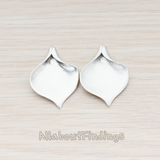 PD.455-02 // Wide Large Calla Flower Pendant, 2 Pc