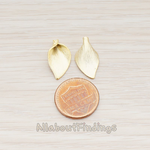 PD.455-03-MG // Calla Flower Bead Cap Pendant, 2 Pc
