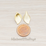 PD.455-03-MG // Calla Flower Bead Cap Pendant, 2 Pc