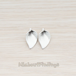 PD.455-03-MG // Calla Flower Bead Cap Pendant, 2 Pc