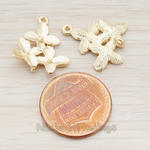 PD.466 // Cherry Blossom Connector Pendant, 2 Pc