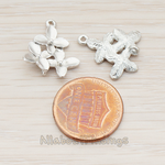 PD.466 // Cherry Blossom Connector Pendant, 2 Pc