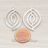PD.472 // Oval Eye Pendant, 2 Pc