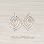 PD.472 // Oval Eye Pendant, 2 Pc