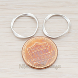 PD.473-01 // Swirl Round Link Pendant, 2 Pc