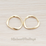 PD.473-02 // Swirl Round Large Link Pendant, 2 Pc