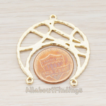 PD.474 // Crescent Moon Connector Pendant, 2 Pc