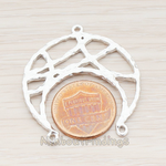 PD.474 // Crescent Moon Connector Pendant, 2 Pc