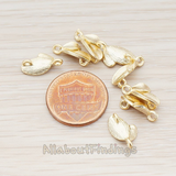 PD.476 // Twin Leaf Connector Pendant, 4 Pc