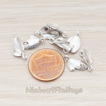 PD.476 // Twin Leaf Connector Pendant, 4 Pc