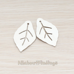 PD.480-MG // Chunk Leaf Charm Pendant, 2 Pc