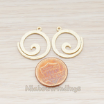 PD.481 // Swirl Round Pendant, 2 Pc