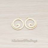 PD.481 // Swirl Round Pendant, 2 Pc