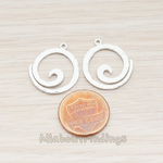 PD.481 // Swirl Round Pendant, 2 Pc