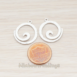 PD.481 // Swirl Round Pendant, 2 Pc