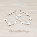 PD.496 // Cute Duck Mini House and Car on Teardrop Pendant, 2 Pc