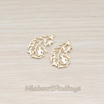 PD.502 // Natural Leaf Pendant, 2 Pc