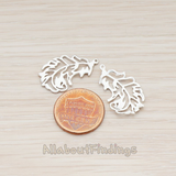 PD.502 // Natural Leaf Pendant, 2 Pc