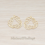PD.503-02 // Skinny Leaf Triangle Pendant, 2 Pc