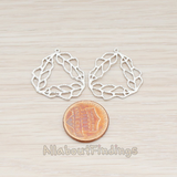 PD.503-02 // Skinny Leaf Triangle Pendant, 2 Pc