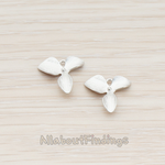 PD.507-04 // Small Three Petal Flower Pendant, 2 Pc