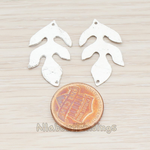PD.518 // Textured Leaf Pendant, 2 Pc