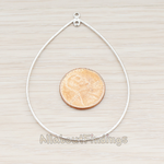 PD.521-02 // Large Rope Teardrop Pendant, 2 Pc
