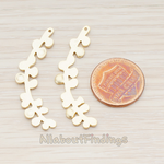 PD.528 // Leaf on Long Branch Pendant, 2 Pc