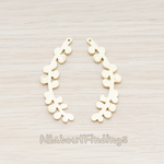 PD.528 // Leaf on Long Branch Pendant, 2 Pc