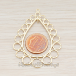 PD.530-01 // Bubbles All Around Teardrop Pendant, 2 Pc
