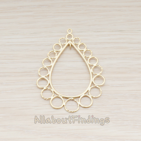 PD.530-01 // Bubbles All Around Teardrop Pendant, 2 Pc
