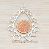 PD.530-01 // Bubbles All Around Teardrop Pendant, 2 Pc