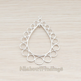 PD.530-01 // Bubbles All Around Teardrop Pendant, 2 Pc
