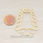 PD.530-02 // Bubbles All Around Trapezoid Pendant, 2 Pc
