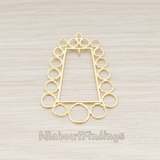 PD.530-02 // Bubbles All Around Trapezoid Pendant, 2 Pc