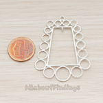 PD.530-02 // Bubbles All Around Trapezoid Pendant, 2 Pc