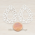 PD.536 // Giraffe Print Teardrop Pendant, 2 Pc