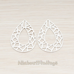 PD.536 // Giraffe Print Teardrop Pendant, 2 Pc