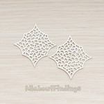 PD.543 // Spider Web Melon Textured Pendant, 2 Pc