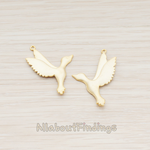 PD.548 // Flying Dove Bird Pendant, 2 Pc