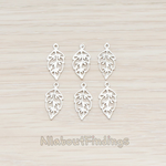 PD.549 // Unique Leaf Pendant, 4 Pc