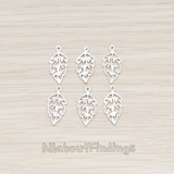 PD.549 // Unique Leaf Pendant, 4 Pc