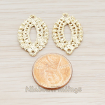 PD.551 // Oval Lace Pendant, 2 Pc