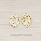 PD.551 // Oval Lace Pendant, 2 Pc