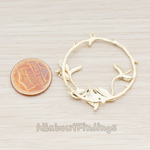 PD.554 // Lily Leaf Vine Pendant, 2 Pc