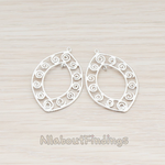 PD.558 // Swirl Marquise Pendant, 2 Pc