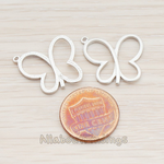 PD.574 // Butterfly Pendant, 2 Pc